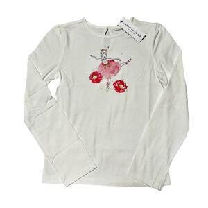 NWT Janie And Jack Ballerina Flower Tee Size 10